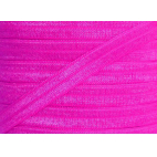 Shinny Fold Over Elastic Oekotex 15mm Bright Pink (by meter)