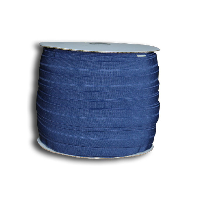 Fold Over Elastic 1 inch Navy blue (100m roll)