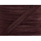 Biais élastique lingerie 15mm marron (bobine 25m)