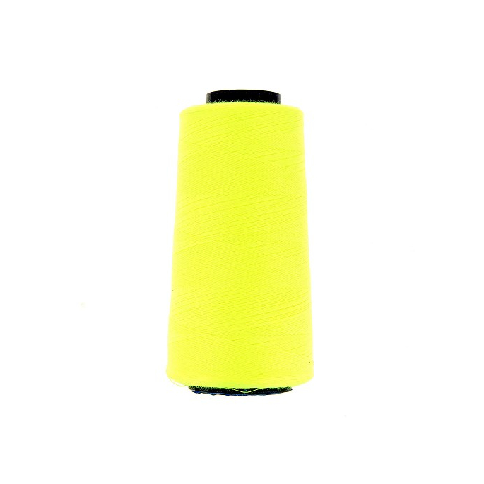 Cône fil polyester Jaune Fluo (2743m)