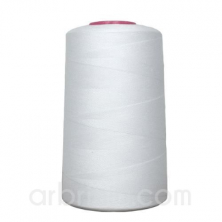 Polyester Serger and sewing Thread Cone (4573m) White