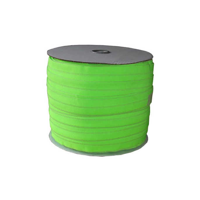 Fold Over Elastic 1 inch Neon green (100m roll)