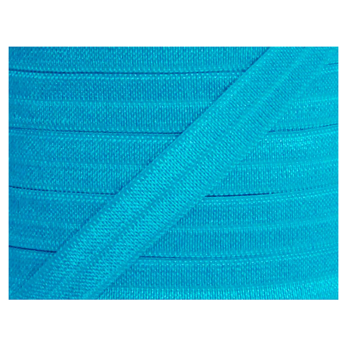 Biais élastique lingerie Oekotex 15mm turquoise (au mètre)
