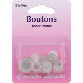 Mender Buttons assortment (10 small, 5 large)