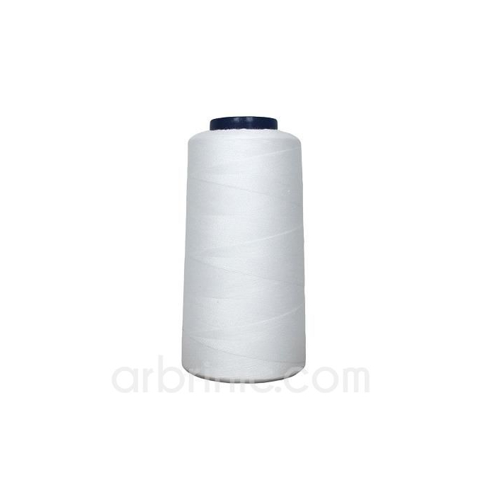Cône fil polyester Blanc (2743m)