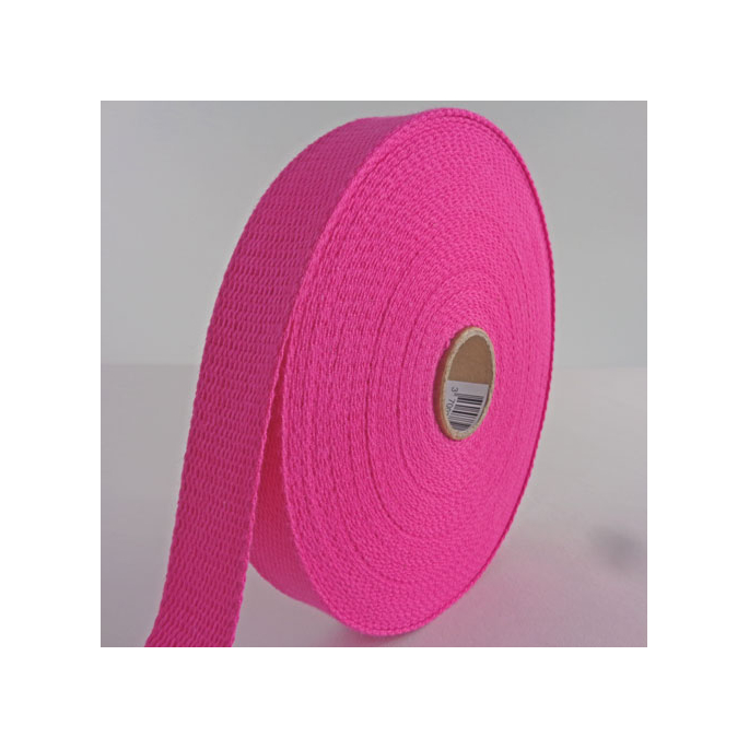 Cotton Webbing 30mm Pink (15m roll)