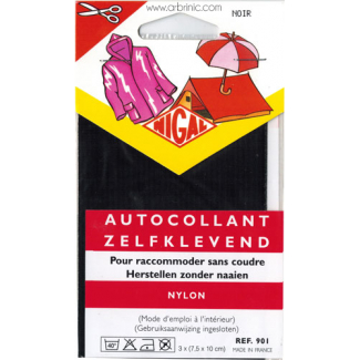 Self-adhesive mender NIGAL Quick - Nylon Black