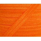 Shinny Fold Over Elastic 15mm Orange (25m bobin)