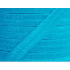 Shinny Fold Over Elastic Oekotex 15mm Turquoise (25m bobin)