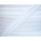Shinny Fold Over Elastic Oekotex 15mm White (25m bobin)