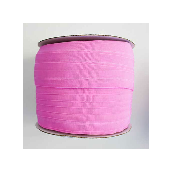 Biais élastique 2.5cm Bubblegum pink (1m)
