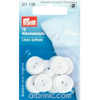 Boutons Lingerie 17mm - blanc (16 boutons)