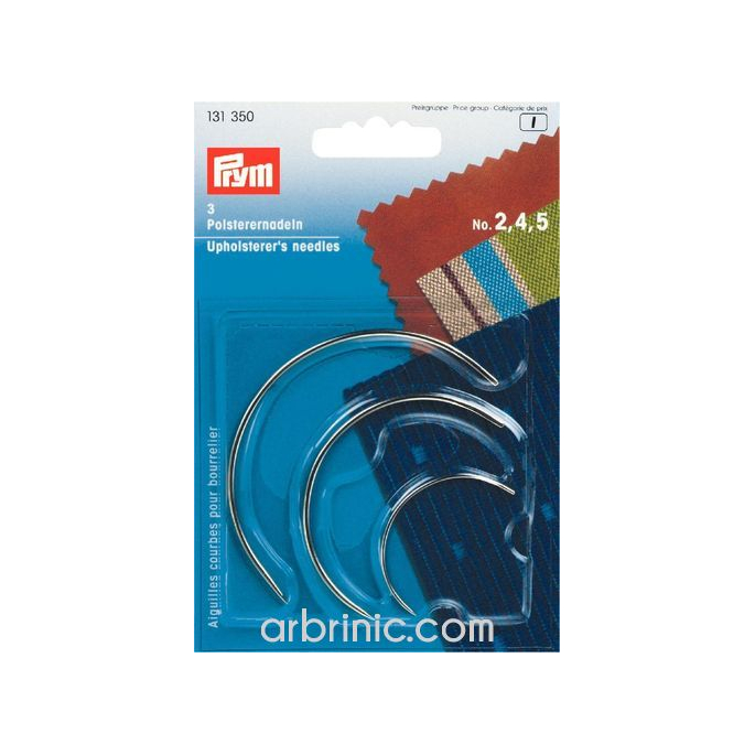 Curved upholster's needles Size 2,4,5 PRYM (x3)