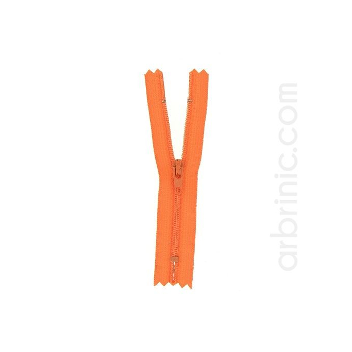 Fermeture fine nylon NS 10cm Orange