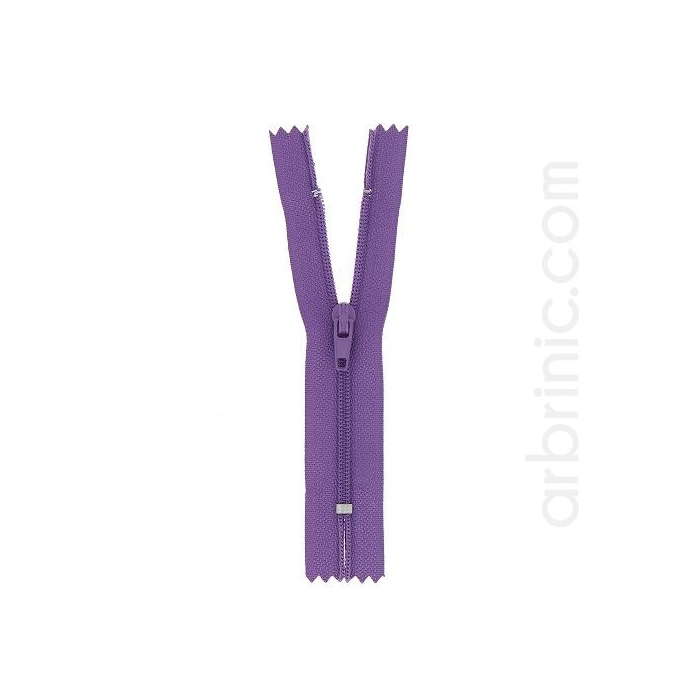 Fermeture fine nylon NS 10cm Violet
