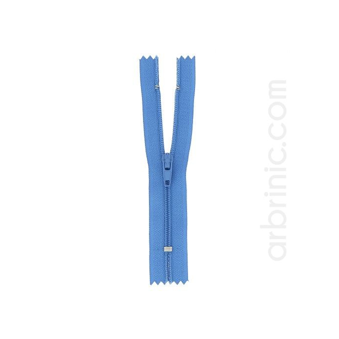 Fermeture fine nylon NS 10cm Bleu Denim