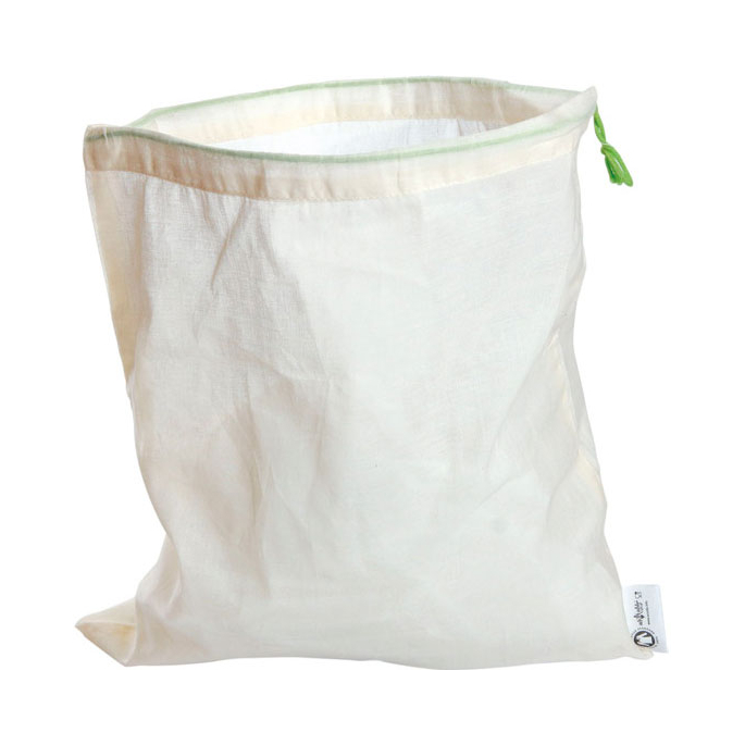 Organic Cotton Reusable Bags Size L (x5)