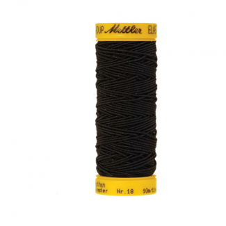 Mettler Elastic Sewing Thread Black (10m)