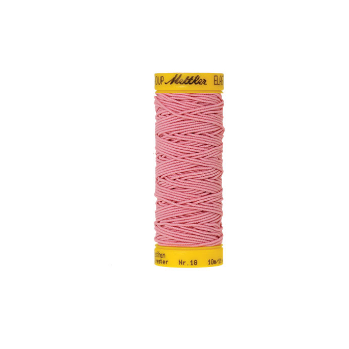 Mettler Elastic Sewing Thread Pink (10m)