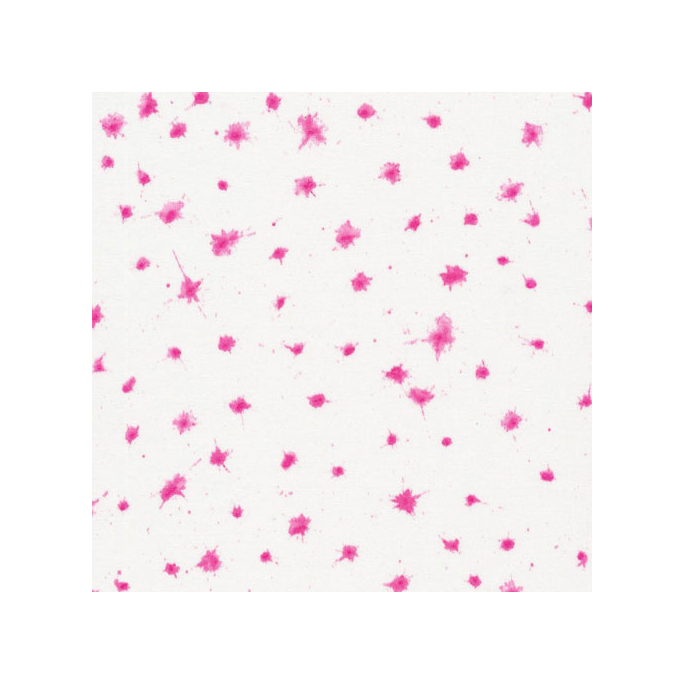 Organic cotton print Brush Strokes Speckled Pink Cloud9