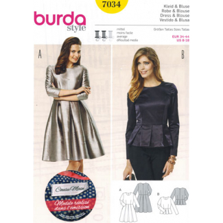 Burda Style 7034 Patron Robe et Blouse