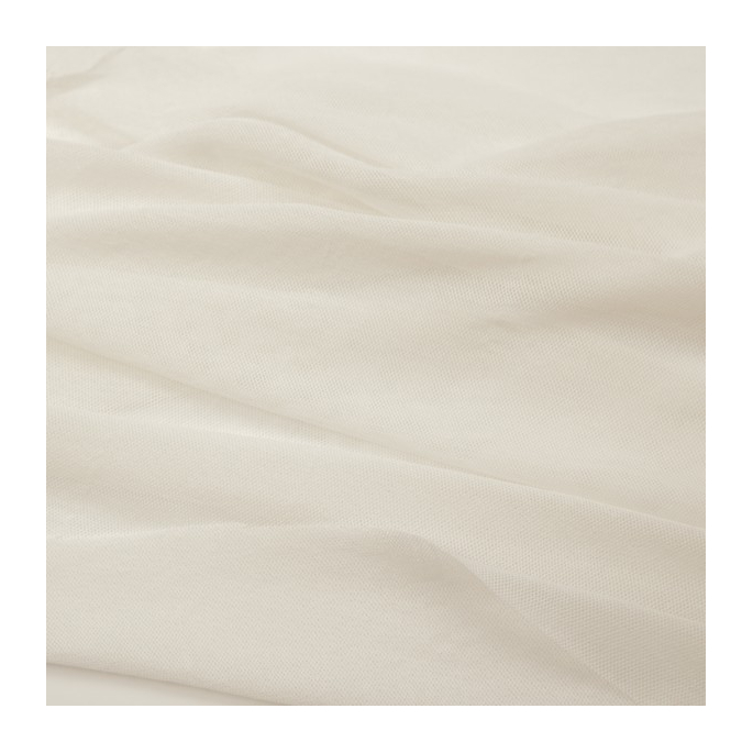 Organice cotton Mesh fabric White