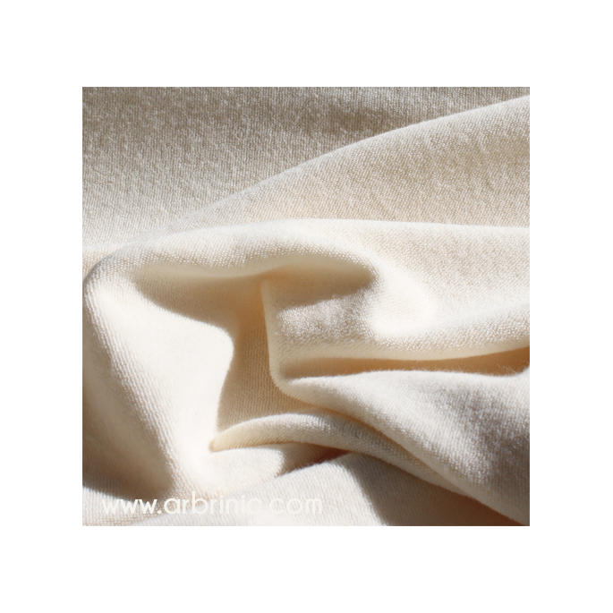 Organic cotton single loop terry Natural 30m Roll