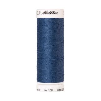 Fil polyester Mettler 200m Couleur n°0351 Bleu d'Ardoise