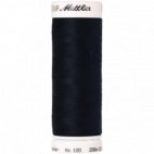 Fil polyester Mettler 200m Couleur n°0810 Bleu Noir