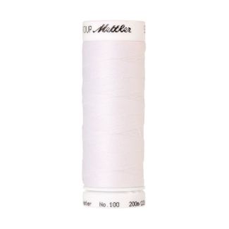 Mettler Polyester Sewing Thread (200m) Color #2000 White