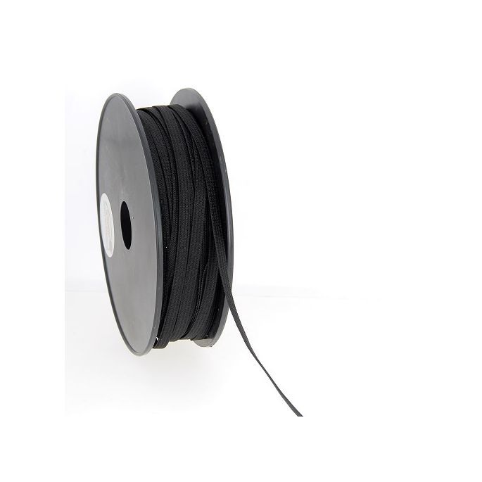 Elastique Maille 5mm Noir (bobine 50m)