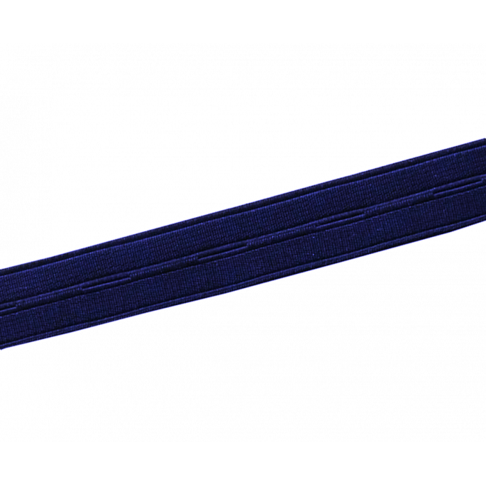 Elastique Boutonnière Bleu marine 20mm (au mètre)