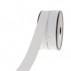 Ribbed Elastic White 30mm (25m roll)