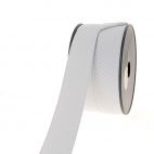 Ribbed Elastic White 35mm (25m roll)