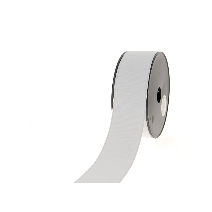 Ribbed Elastic White 50mm (12.5m roll)