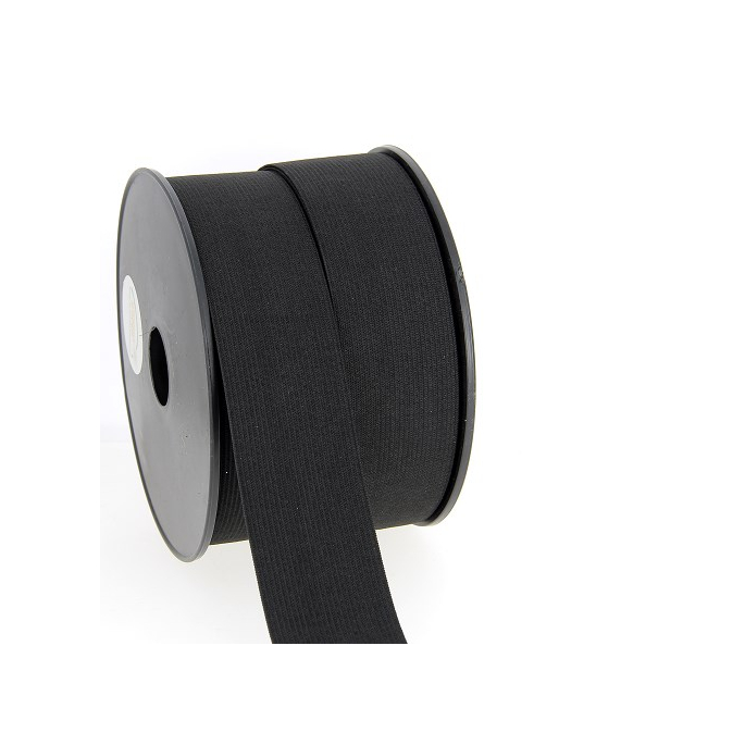Woven Elastic Black 40mm (50m roll)