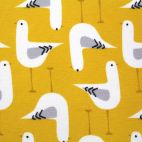 Organic cotton jersey Yellow Seagull