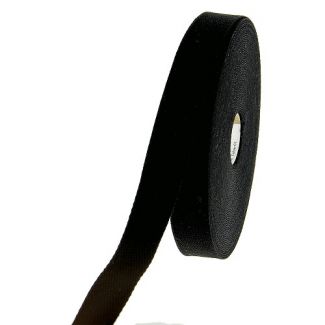 Sangle coton 30mm Noir (bobine 15m)