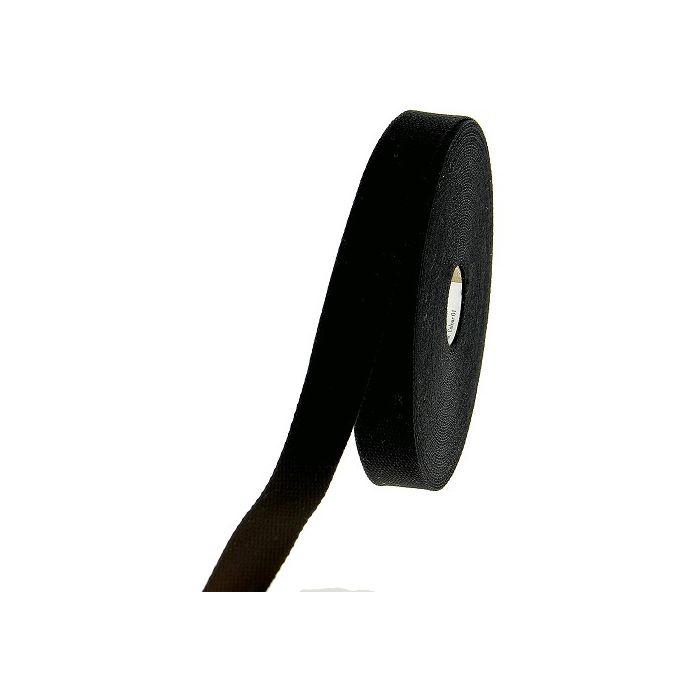 Sangle coton 30mm Noir (bobine 15m)