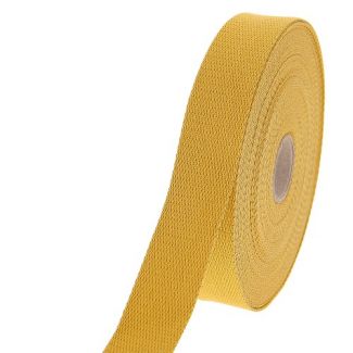 Cotton Webbing 30mm Gold yellow (15m roll)