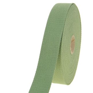 Cotton Webbing 23mm Sage green (15m roll)