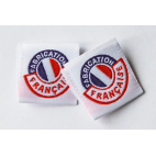 10 woven labels "Fabrication française"