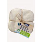 Organic cotton baby wipes 2-sided (5-pack)