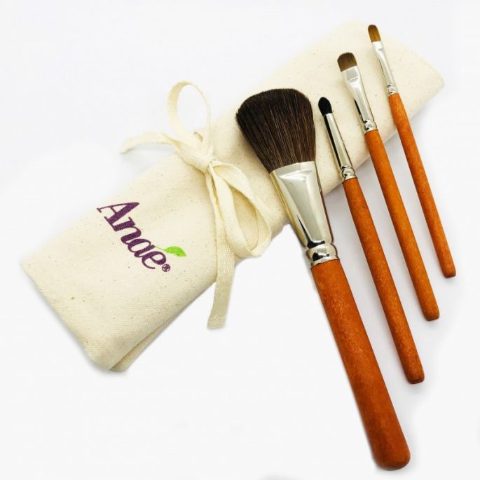 Trousse de maquillage avec brosseset pinceaux