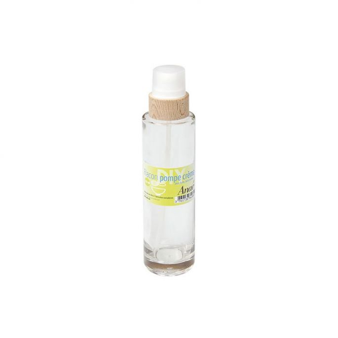 Flacon pompe crème en verre 100ml