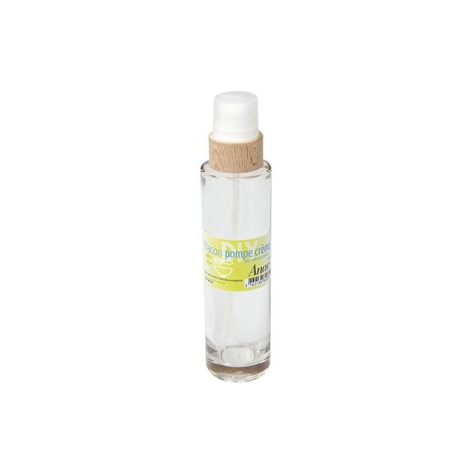 Flacon pompe crème en verre 200ml