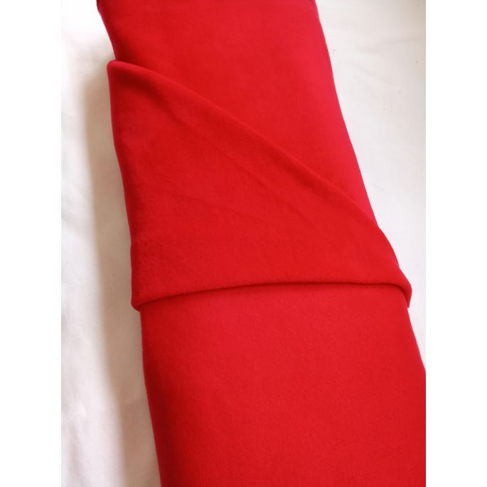 Polaire épaisse 300g Laize 150cm Rouge Carmin (au mètre)