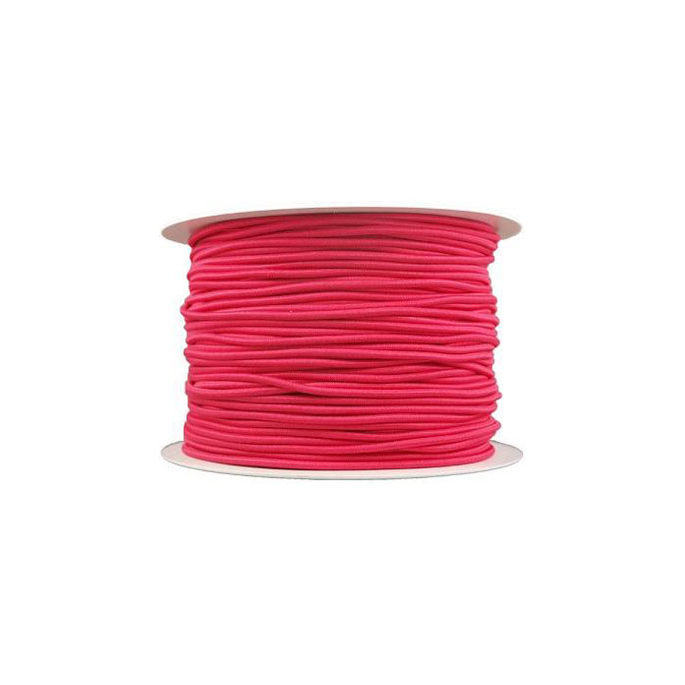 Thick Round Cord Elastic Fushia (1m70 bobin)